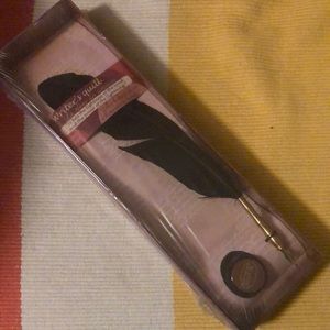 Writers quill ink pen.